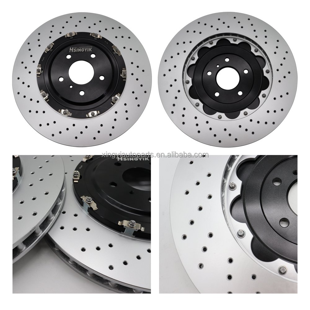 Lightweight 2-Piece Floating Brake Rotor Upgrade for R35 GTR Brake Disc Front and Rear 390mm 380mm Replacement Discs CBA DBA