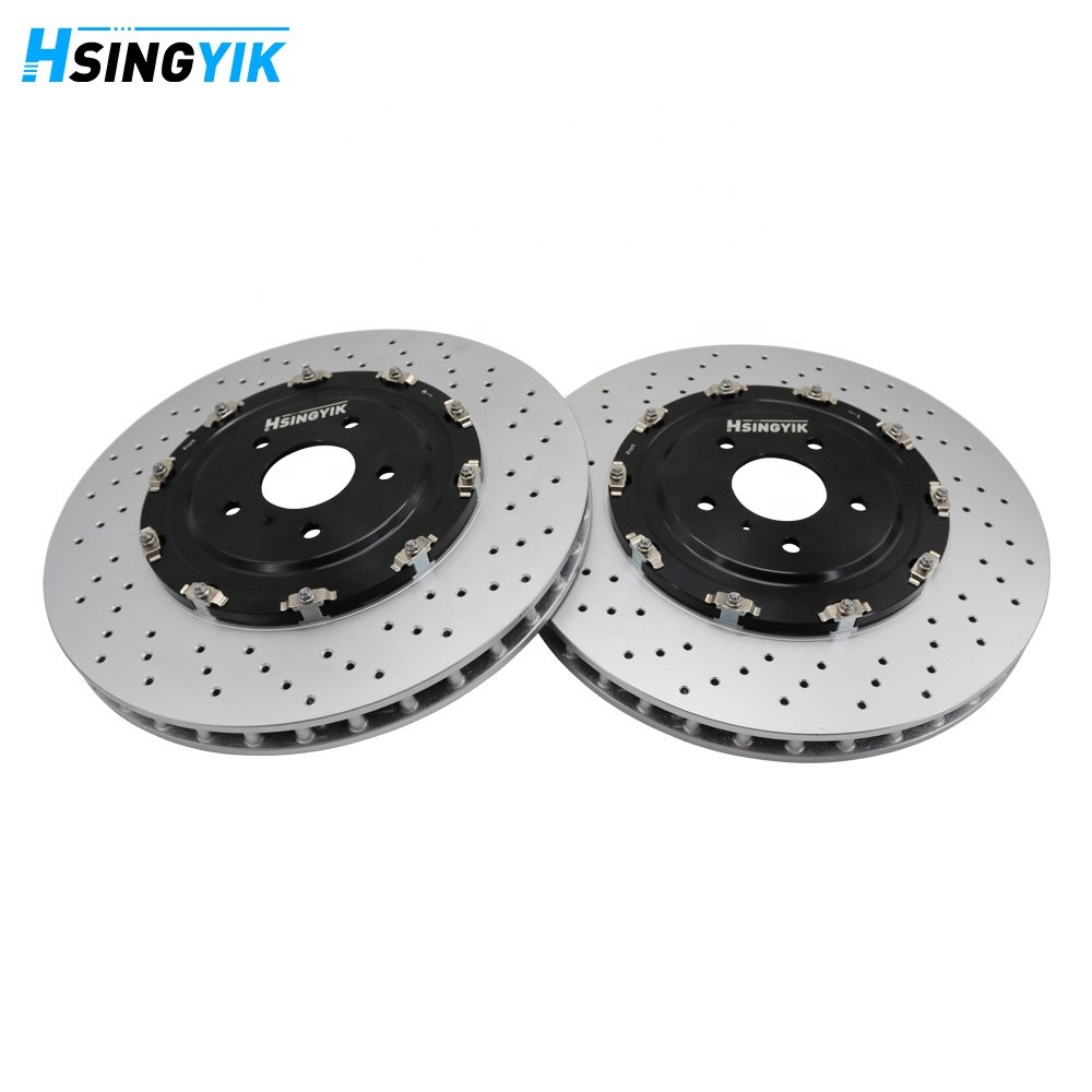 Lightweight 2-Piece Floating Brake Rotor Upgrade for R35 GTR Brake Disc Front and Rear 390mm 380mm Replacement Discs CBA DBA