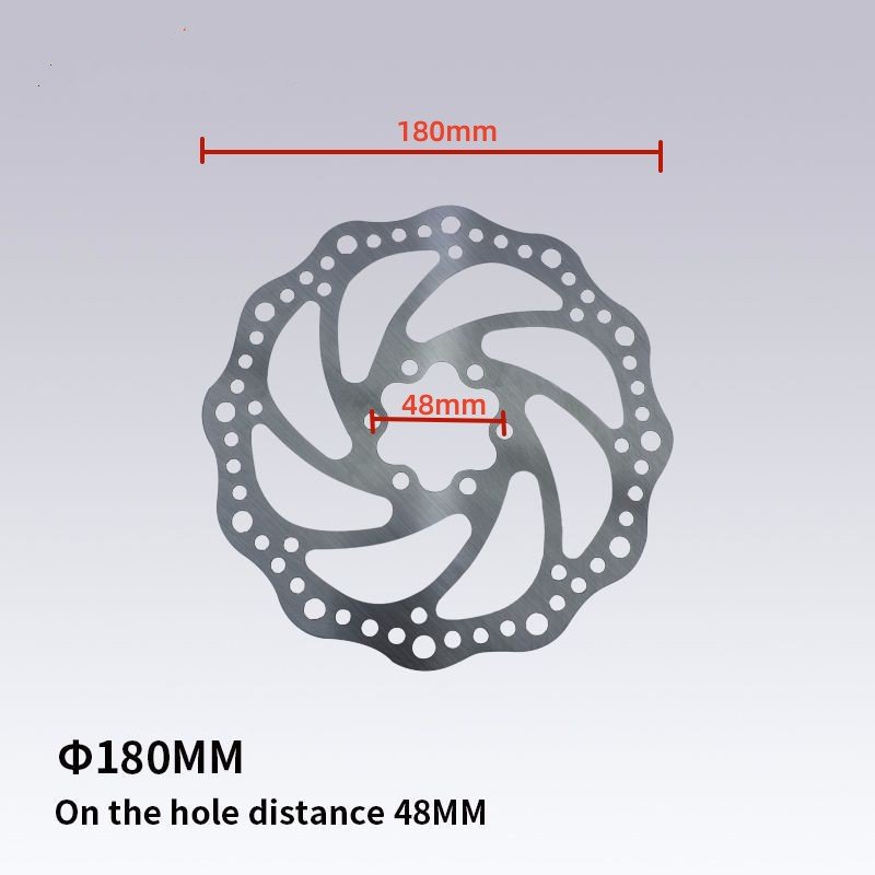 Zhejiang High Strength Sliver 180mm Universal Bicycle Disc Brake Pads With 6 Bolts