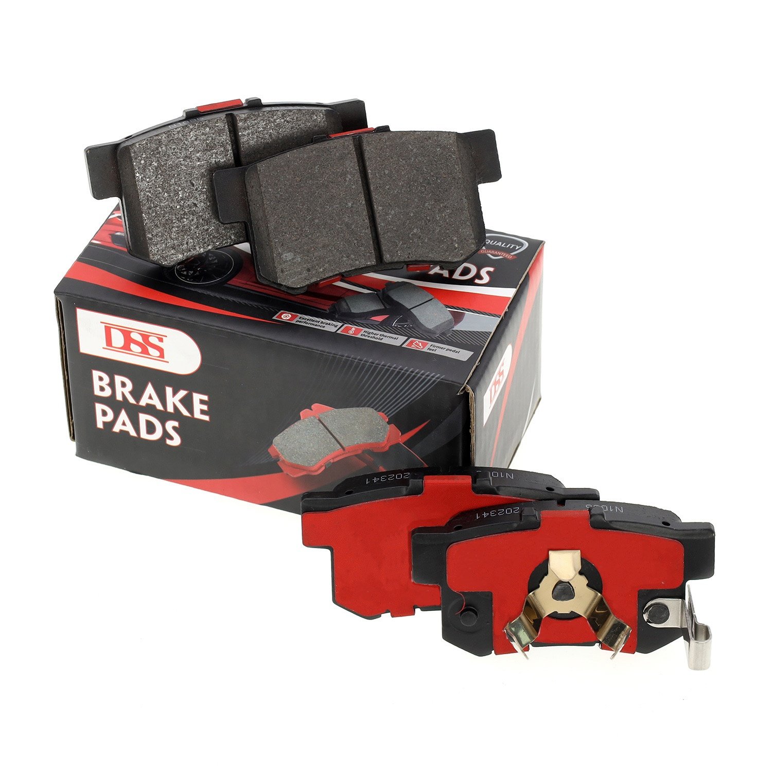 DSS High Performance No Noise Ceramic Break Pad with Brake Pad Clips Disc Car Brake Pads for Honda civic