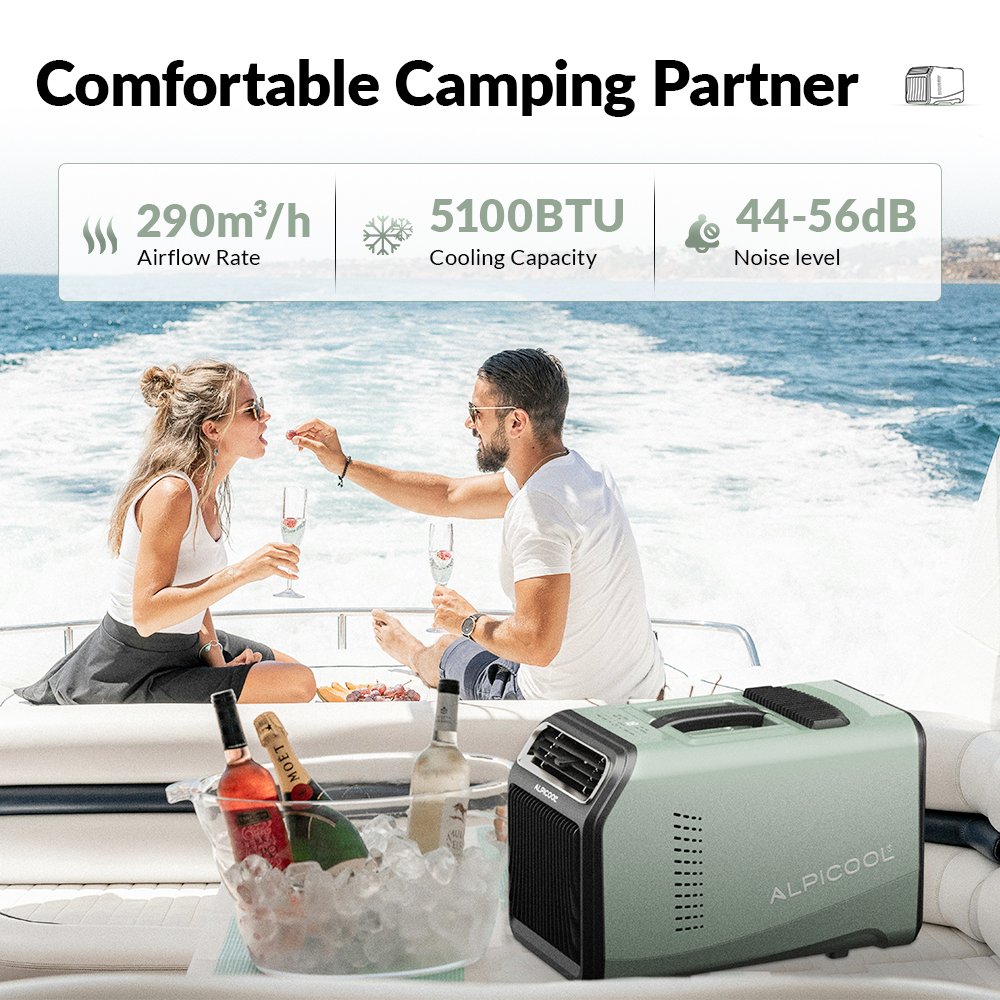 Alpicool OEM Portable Air Conditioning Camping Outdoor Home Use 48V DC Off-Road Vehicle Tent Air Conditioner for Garage & Hotel