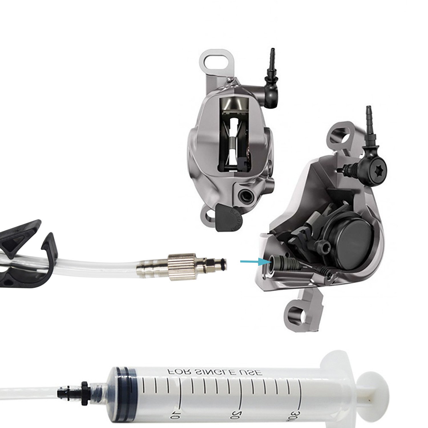 Bicycle bike bleed kit hydraulic brake injection kit Fit for SRAM brake injection repair tools