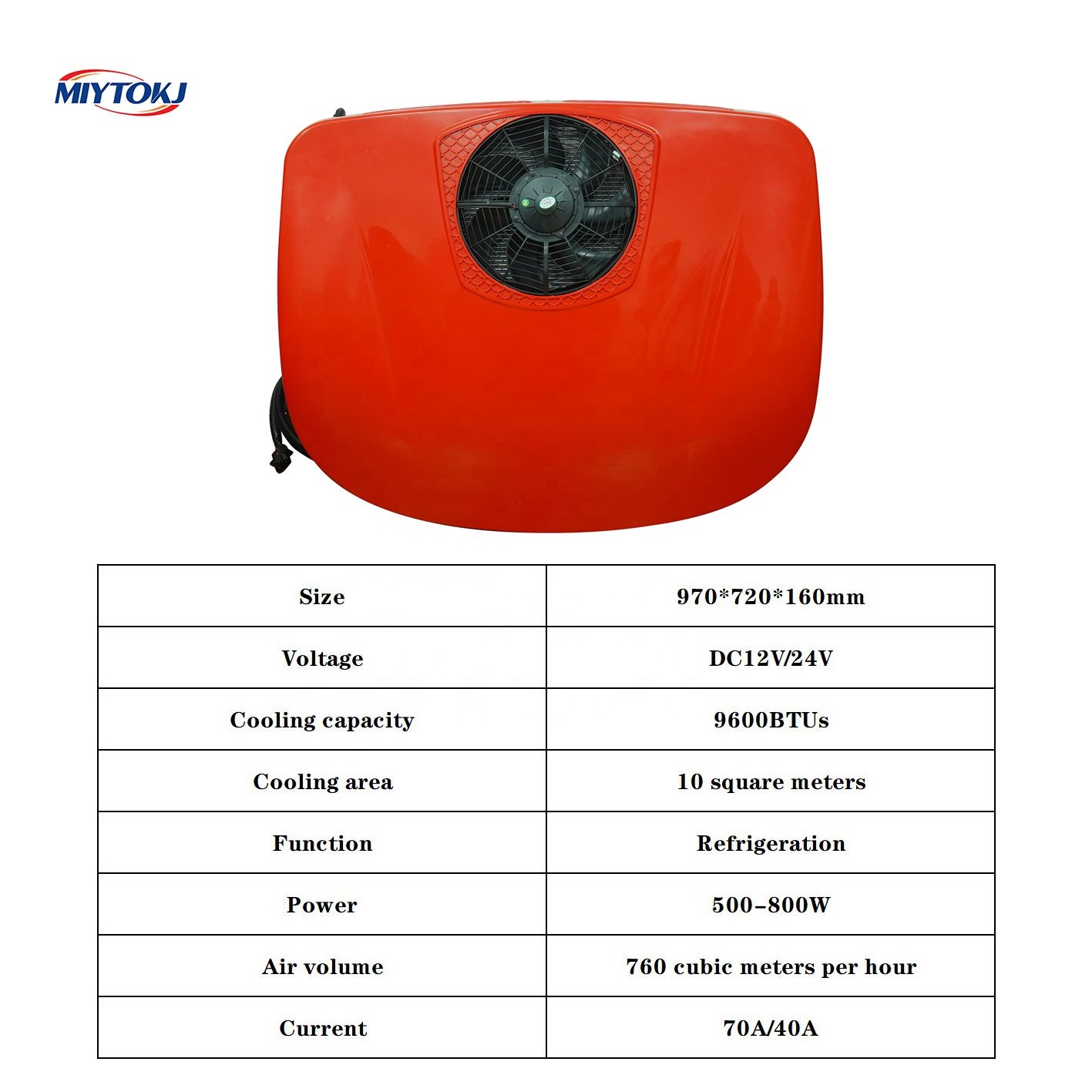 MIYTOKJ New 12V air Conditioner Split Car Tractor Trailer Semi-trailer Truck air Conditioner