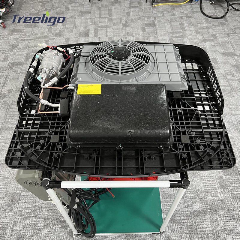 Truck Air Conditioner 12 24v 2500w Parking Air Conditioner Rooftop Ac Electric Air Conditioner for Rv Car