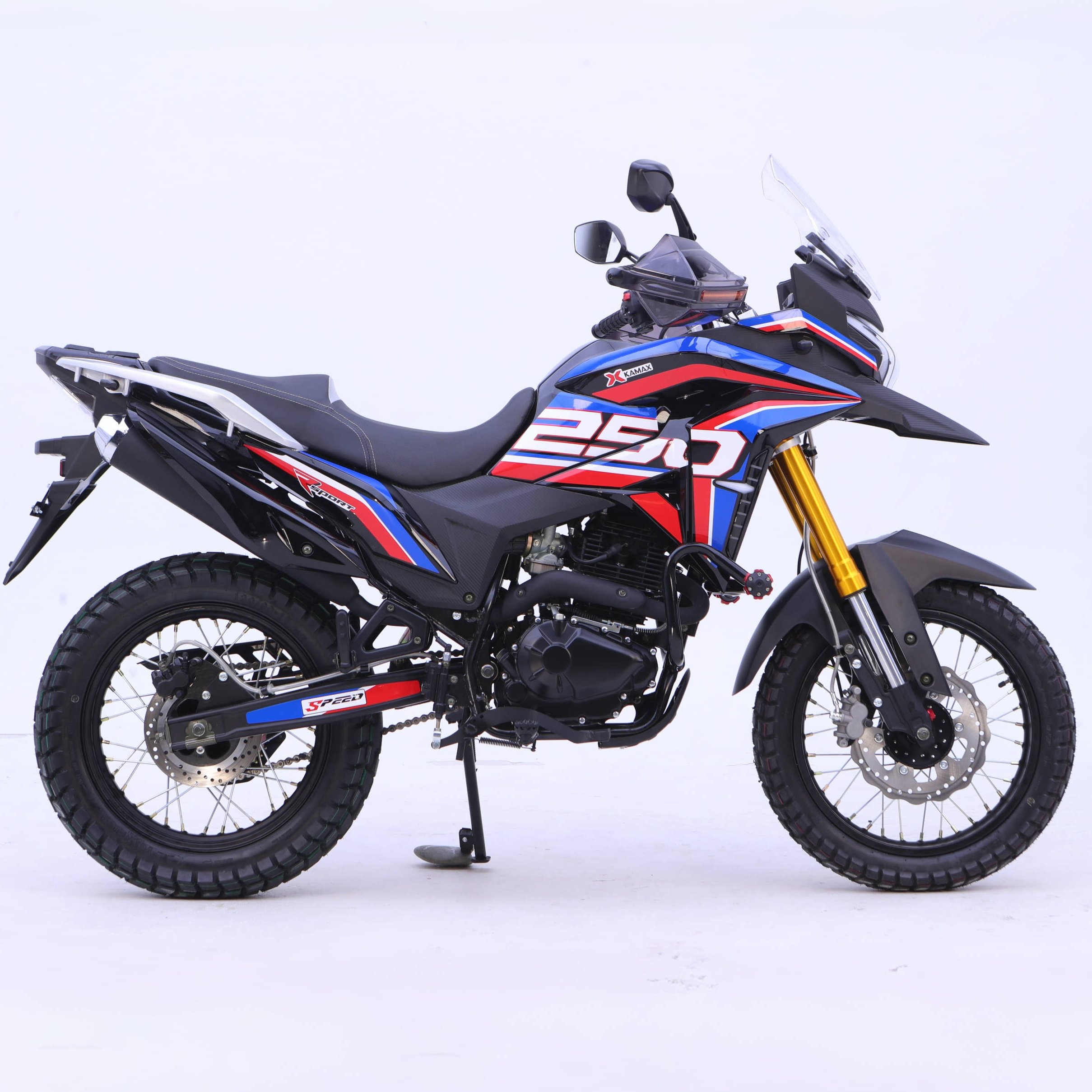 2024 Kamax Four-stroke Single Cylinder Air-cooled Motorcycle 6 Speed Gear Disc Brake 250cc Motorcycle