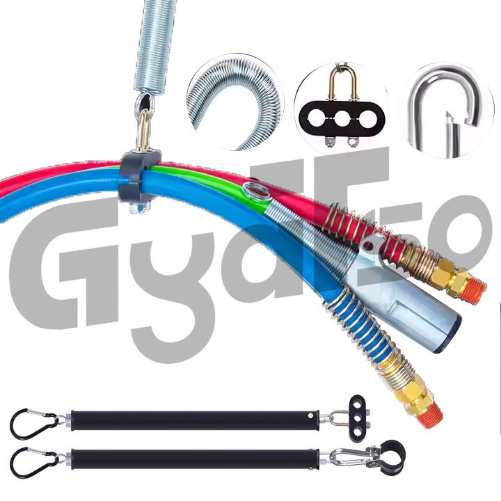3 in 1 Abs air Line Trailer Cable ABS & Rubber Power Semi Truck Trailer Air Lines Electric and Air Hose Assembly