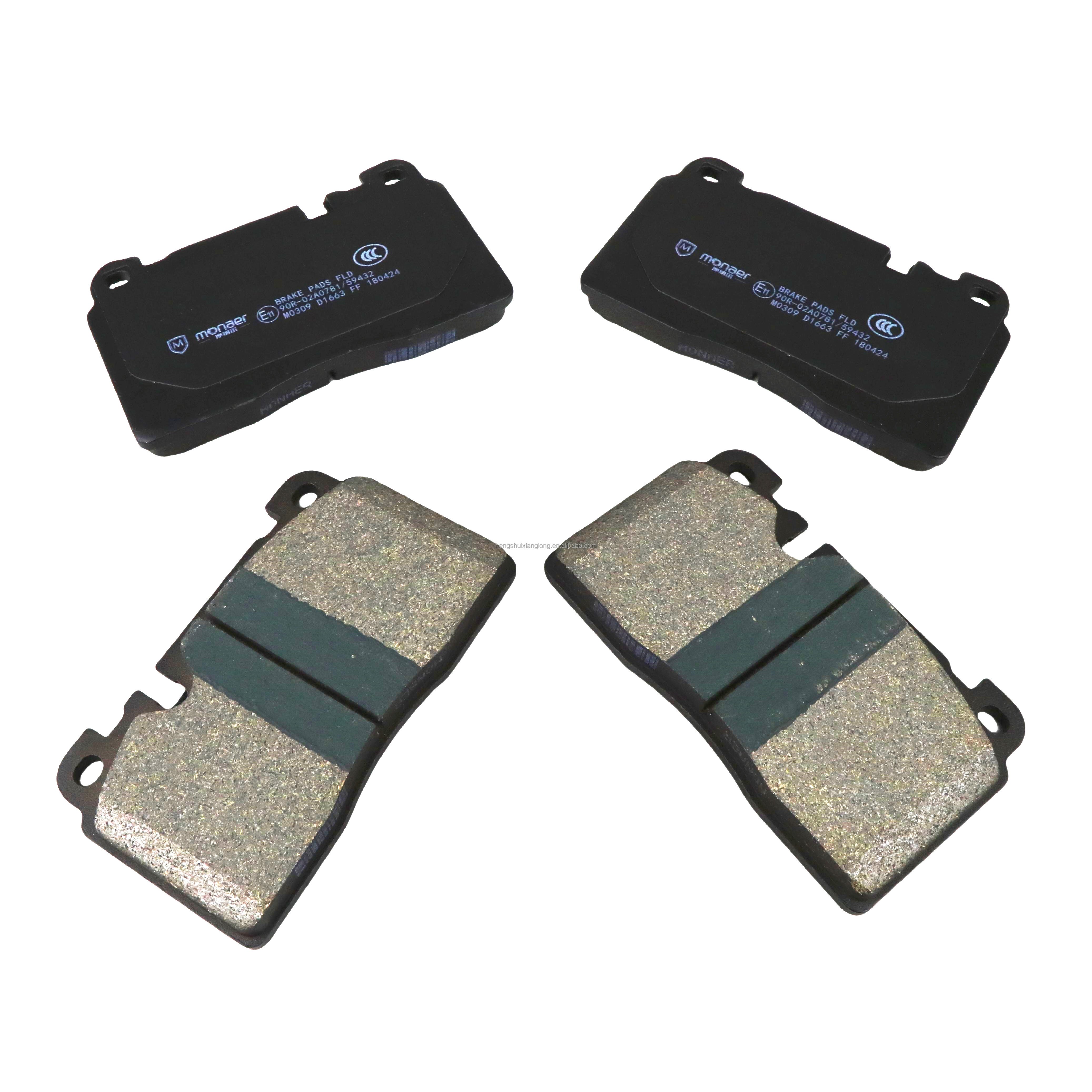 D1663 95B698151AM Manufacturers Auto Spare Parts Front Axle Brake Ceramic Brake Pads for AUDI