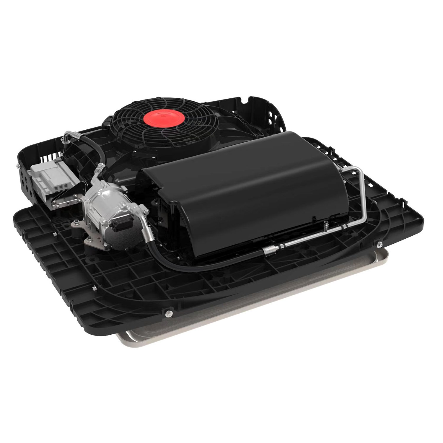 DC 12v 24v Electric Parking Air Conditioner 12 Volt Rooftop air Conditioning Brushless Motor Fan for Truck Car Van Bus caravan
