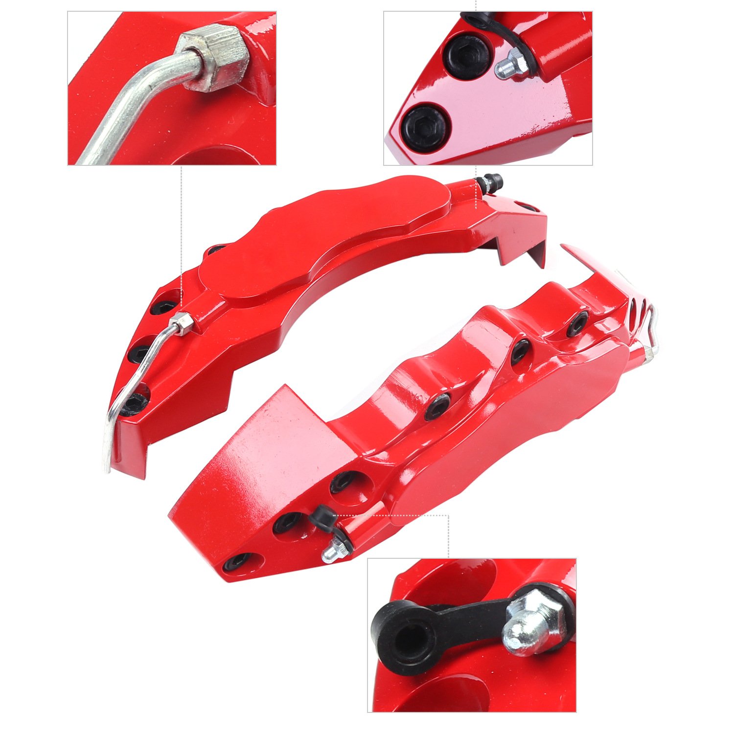 2pcs Racing Modified Vehicles Car Aluminum Brake Caliper Cover Kit Brake Caliper Covers