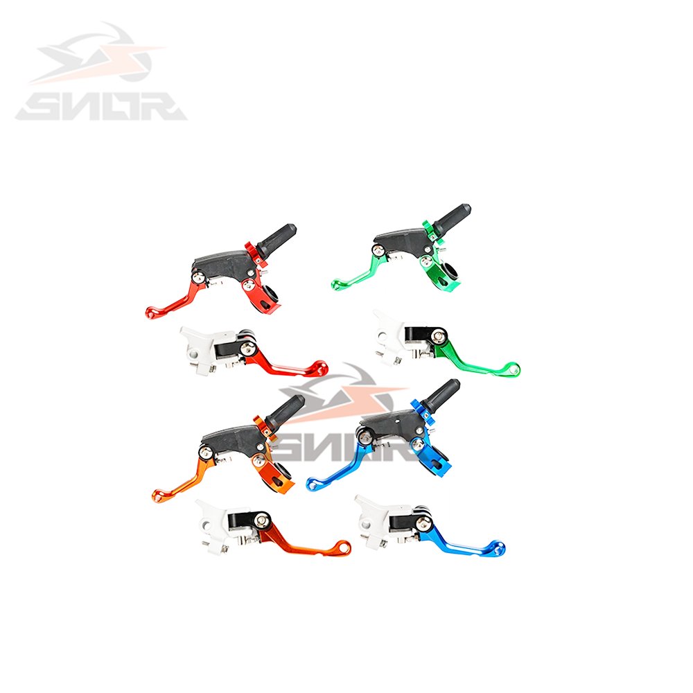 SNOR Universal GEN2 Foldable Clutch Lever Brake Handle for Off Road Motorcycles CNC Aluminum L R Handle Assembly Kit