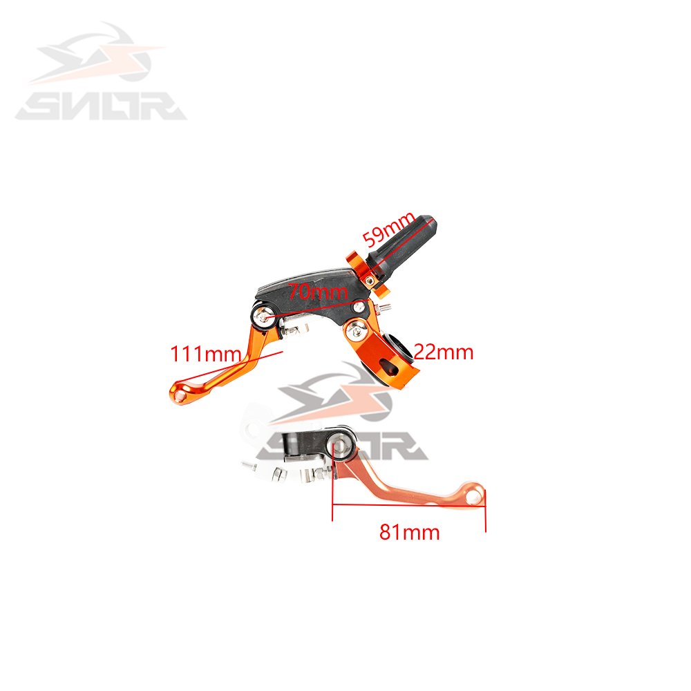 SNOR Universal GEN2 Foldable Clutch Lever Brake Handle for Off Road Motorcycles CNC Aluminum L R Handle Assembly Kit