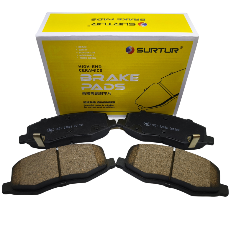 SURTUR New Front Brake Pad D2086 Ceramic Brake Pad for Bao Jun