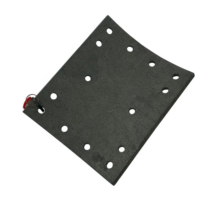 19244/09 HOWO Brake Lining for HOWO Truck Brake Pad With 14 Holes Hamako Auto Spare Parts Non Asbestos Lining Brake Shoe