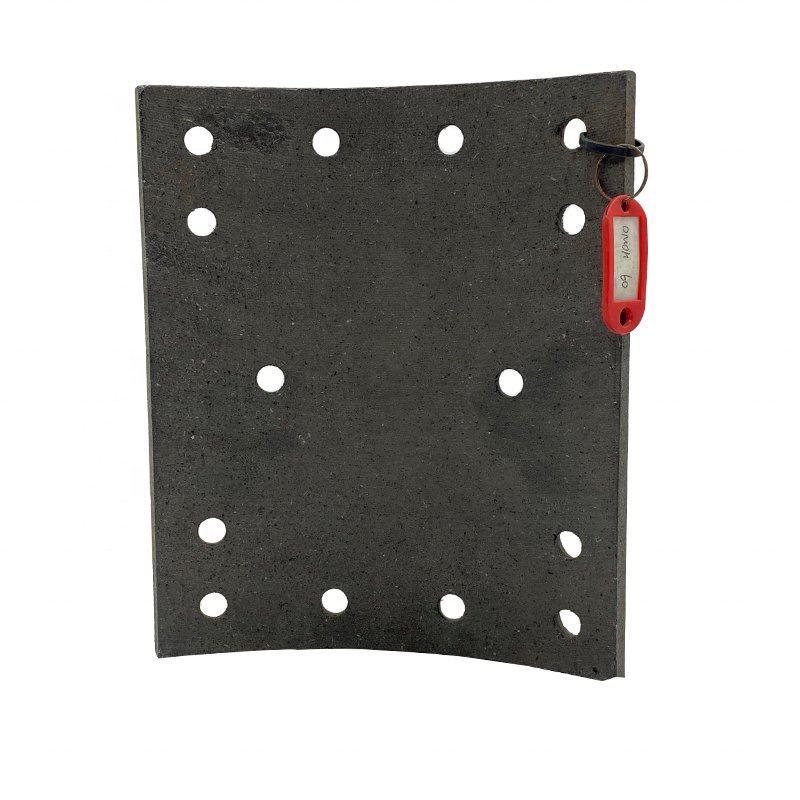 19244/09 HOWO Brake Lining for HOWO Truck Brake Pad With 14 Holes Hamako Auto Spare Parts Non Asbestos Lining Brake Shoe