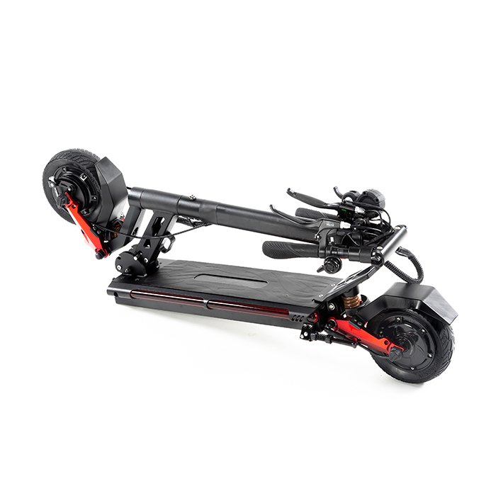 GUYON 8 Inch Powerful Foldable Electric Scooter 45km/h 2*600W Motor Lithium Battery LED Front Brake Designed Adults Scooter