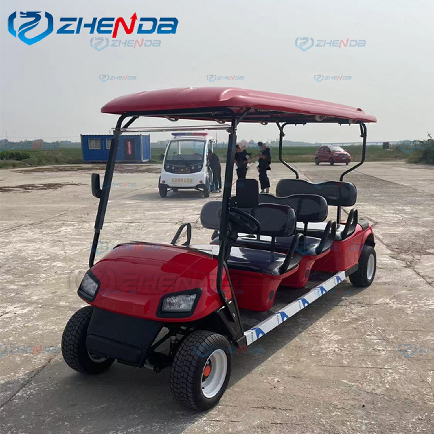 Custom Simple Elegant Electric Golf Cart Four Wheel Hotel Scenic Spot Tourist Shuttle Bus With CE Certificate