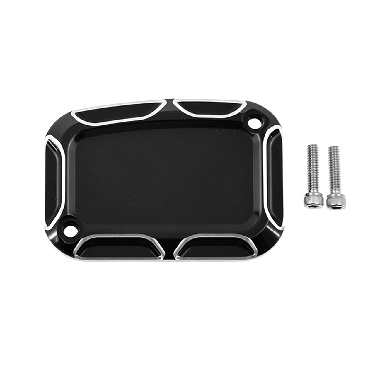 Motorcycle Brake Master Cylinder Cover Set for Harley Touring Road King FLTRX Electra Glide V-Rod