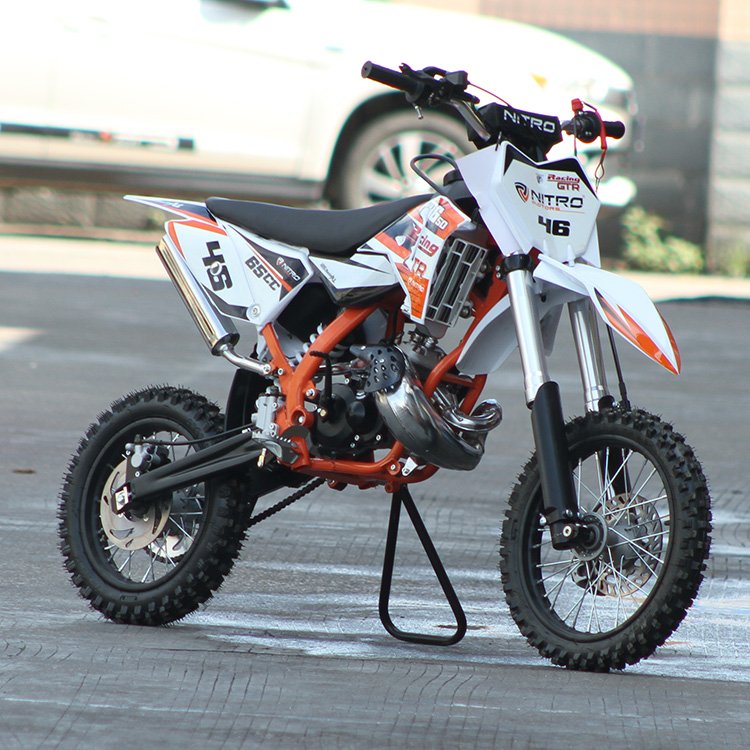 China Factory Make CDI Ignition Kick Start Gas Powered 65cc Motorcycles Enduro for Adults