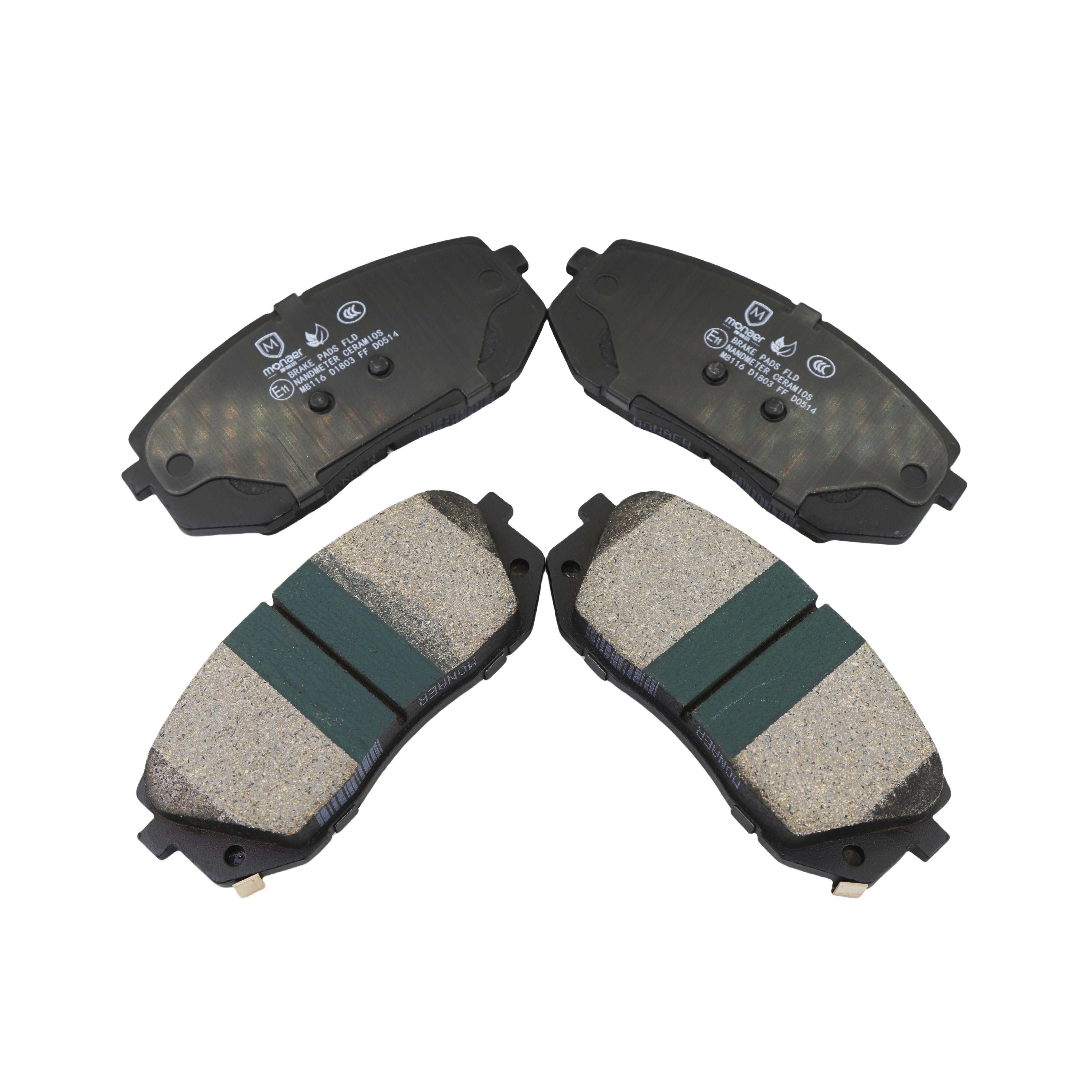 PN0052 PN0578 Monaer High Performance Brake Pads D1803 Ceramic Front Brake Pad for Hyundai