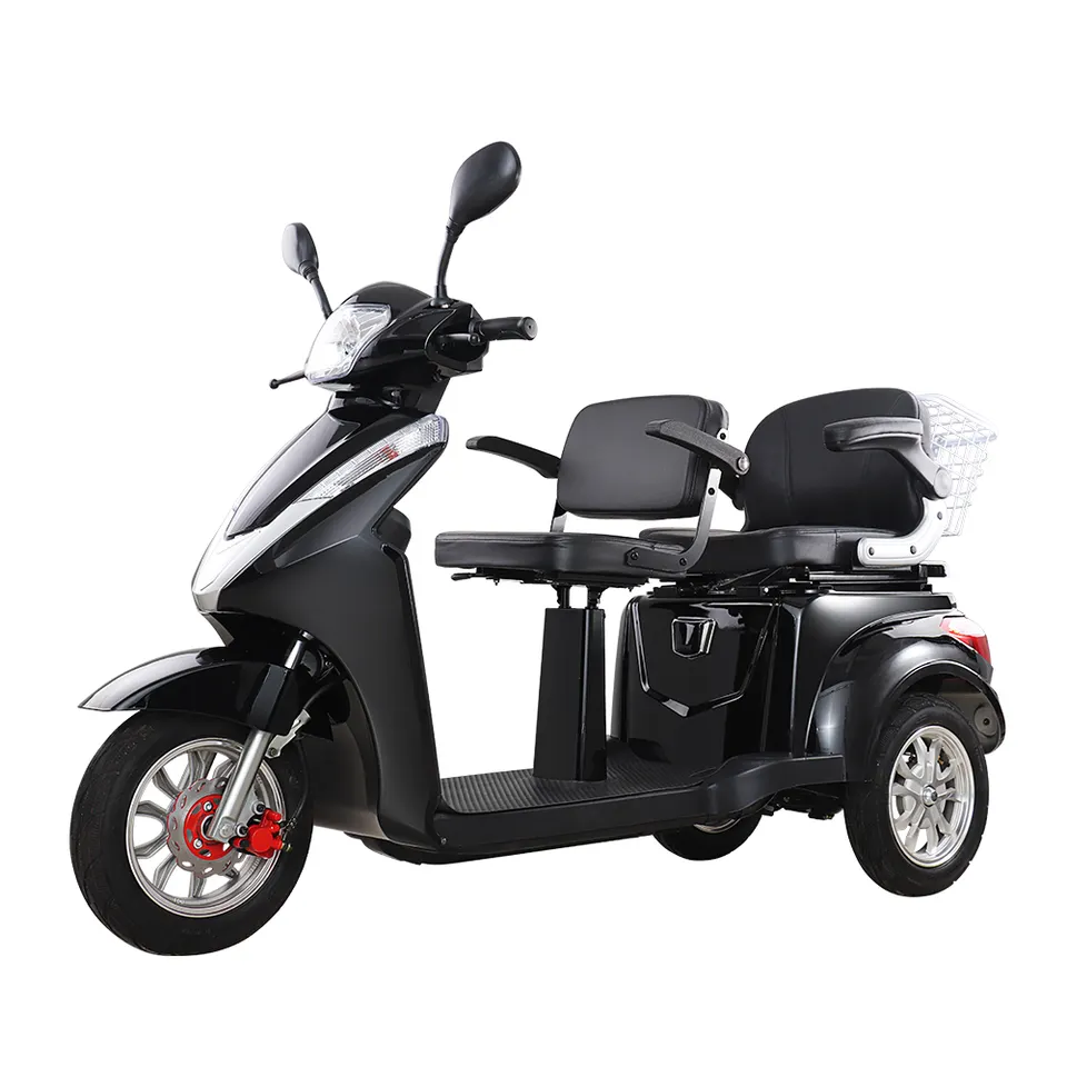60v 500w EEC Approval Three Wheeler 3 Wheel 2 Passenger Customized Drifting Electric Trike Drift Scooter / Electric Motorcycle