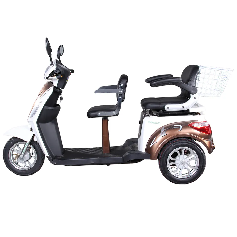 60v 500w EEC Approval Three Wheeler 3 Wheel 2 Passenger Customized Drifting Electric Trike Drift Scooter / Electric Motorcycle
