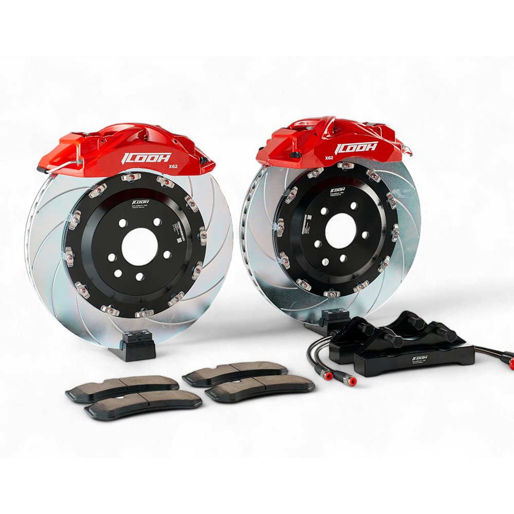 ICOOH Factory Price Front X61 6 Pistons 355-405mm Rotor Size Modified Racing Big Brake Kit for Nissan GTR R32 R33 R34
