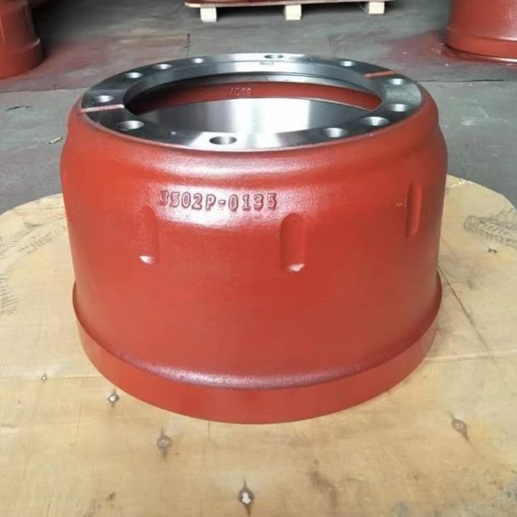 Howo A7 Brake Drum for Truck Trailer Parts Drum Brakes Wg4075450001 for Sinotruk C7h/T7h/T5g