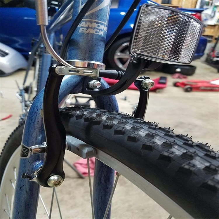 Bike Linear Pull V Brake Caliper Set with Brake Pads for MTB Mountain Bicycle BMX Cruiser