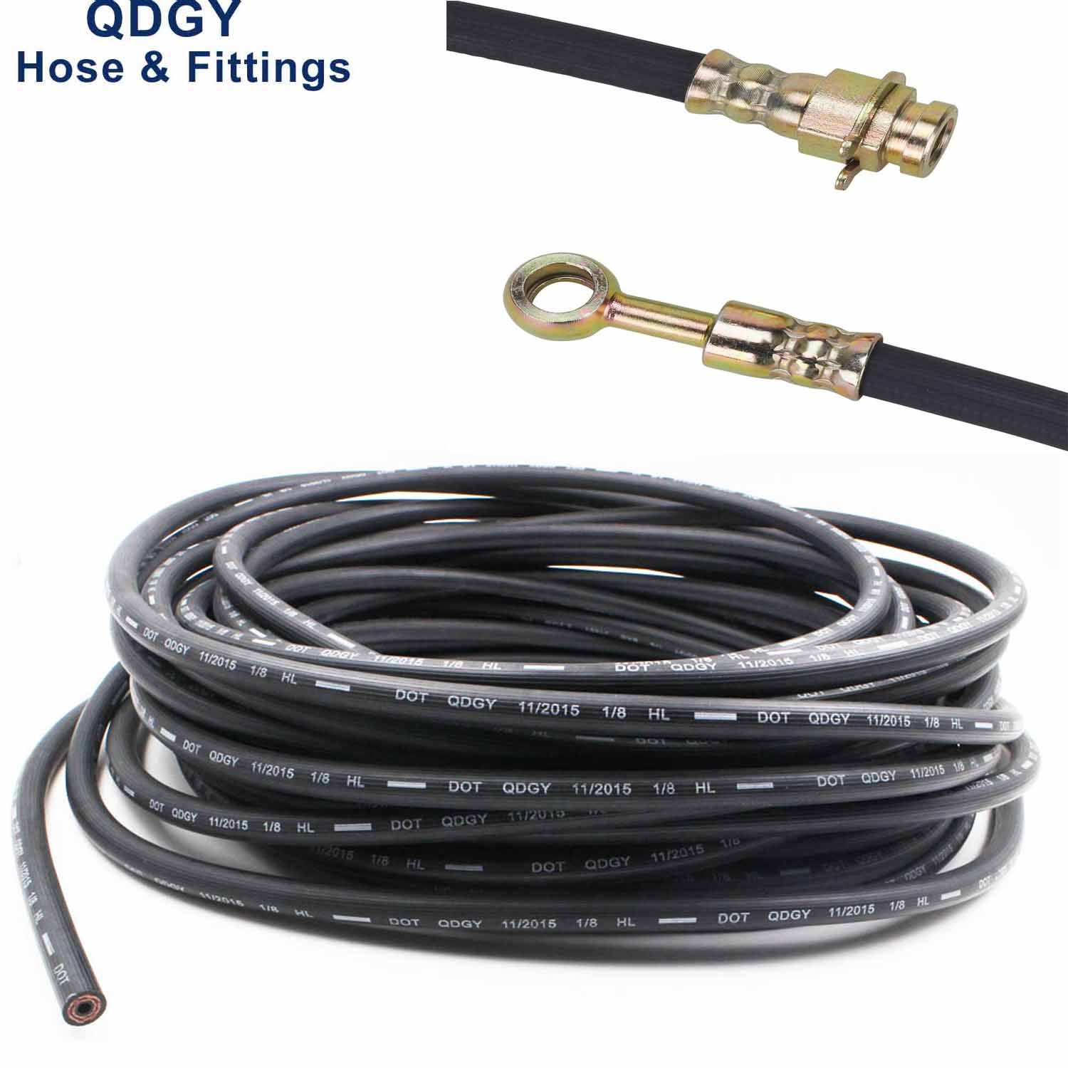 DOT Fmvss106 Brake System High Pressure Car Auto Parts Flexible Hose Front Rear Hydraulic Automotive Rubber Brake Fuel Pipe Hose