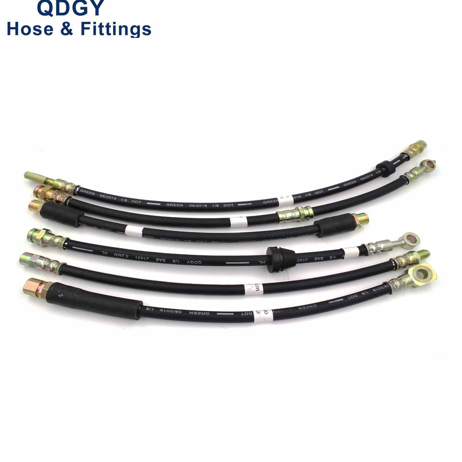 DOT Fmvss106 Brake System High Pressure Car Auto Parts Flexible Hose Front Rear Hydraulic Automotive Rubber Brake Fuel Pipe Hose