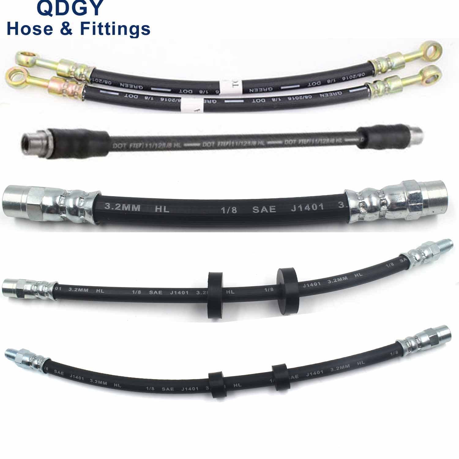 DOT Fmvss106 Brake System High Pressure Car Auto Parts Flexible Hose Front Rear Hydraulic Automotive Rubber Brake Fuel Pipe Hose