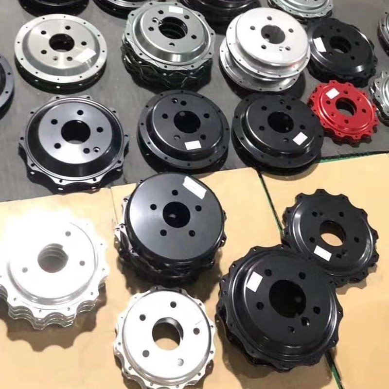 Customized 2 Piece Disc Brake Rotor Gold Black Silver 6061 7075 Aluminum Centre Hat Bell for Brake Ring