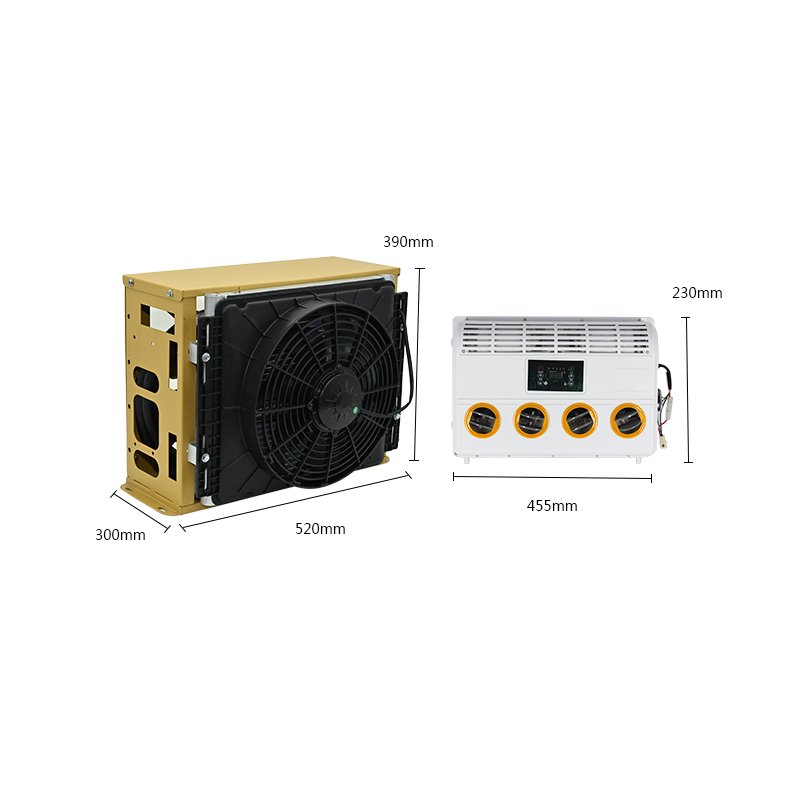 12 Volt Split Truck Parking Air Conditioner Semi Battery Powered Electric AC Apu Unit for Semi Truck air Conditioner