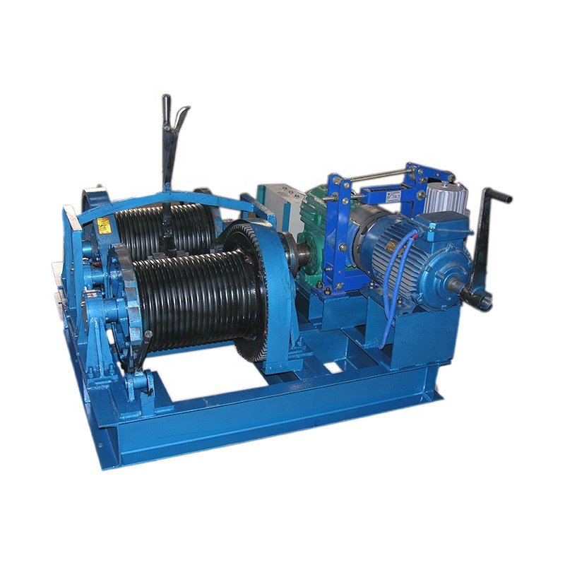 Good Quality Double Drum Motor Power Pulling Winch