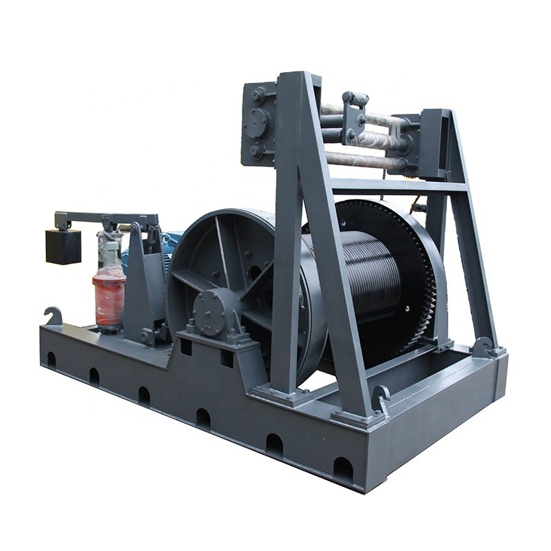 Good Quality Double Drum Motor Power Pulling Winch
