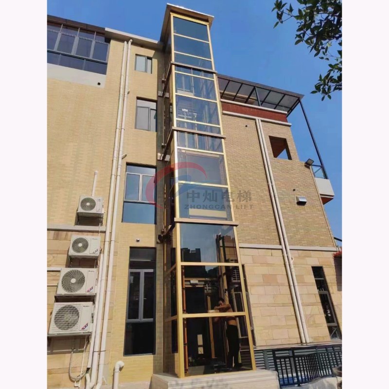 Luxury 1-6persons Home Elevator Lift / Small Residential Villa House Lifts with Low Cost