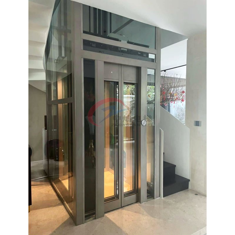 Luxury 1-6persons Home Elevator Lift / Small Residential Villa House Lifts with Low Cost
