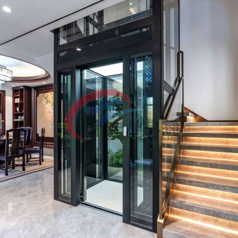 Luxury 1-6persons Home Elevator Lift / Small Residential Villa House Lifts with Low Cost