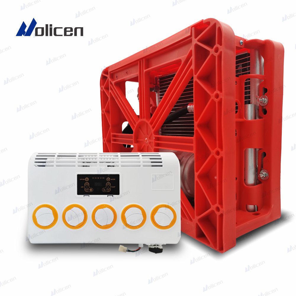 24v/12v Battery Powered Integrated Electric Truck Parking Cooler, Roof Mount 12v 24v Air Conditioner for Rv Campers Caravans
