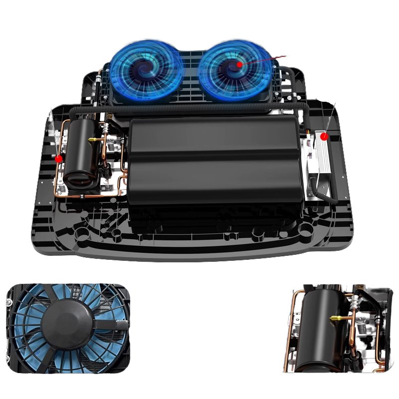 Electric Auto Parking Conditioner with Rotary Compressor for Parked Cars and Trucks