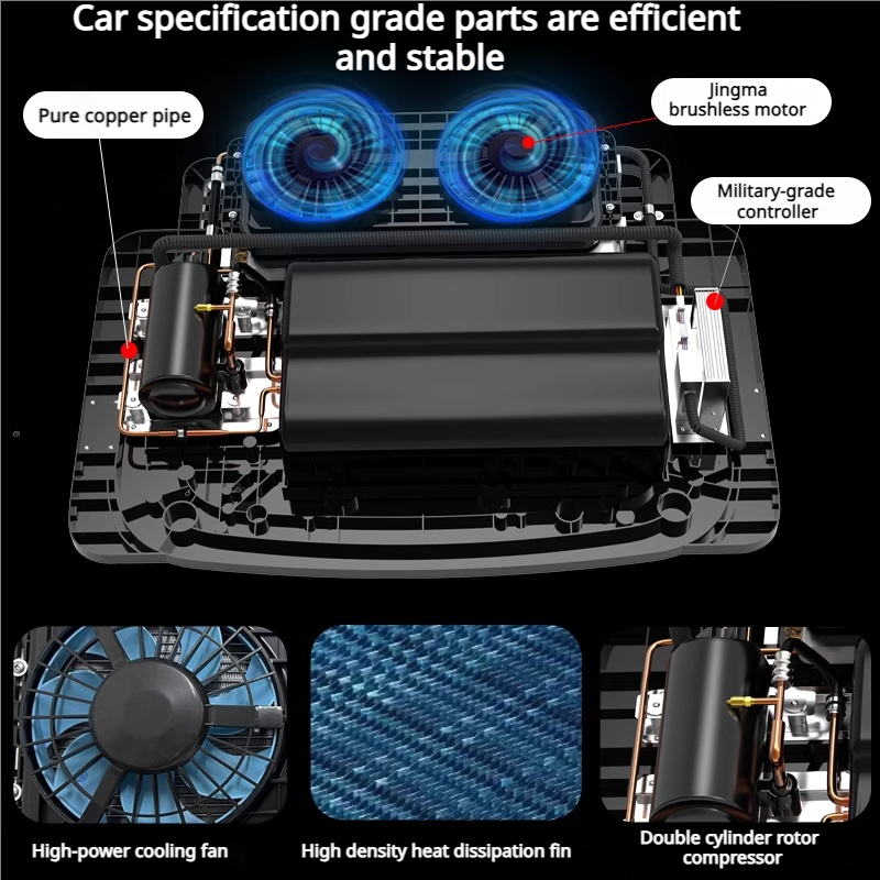 Electric Auto Parking Conditioner with Rotary Compressor for Parked Cars and Trucks