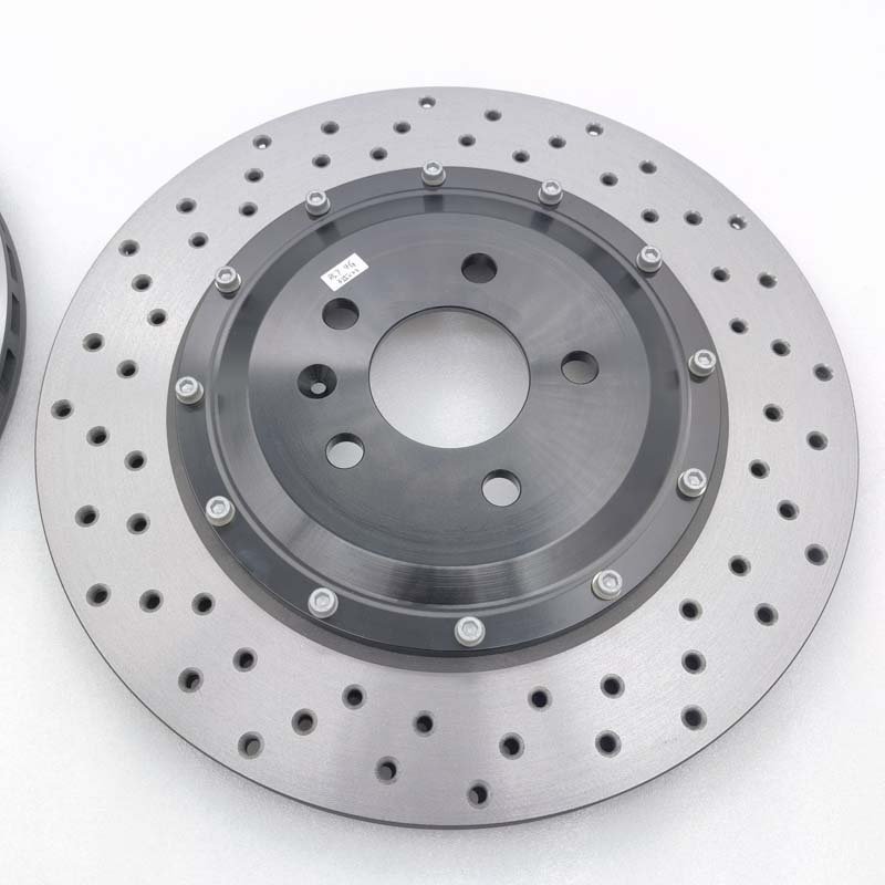 Jekit Rear Brake Disc 355*22mm Hole Iron & Steel Material for Audi S6 C7 Compatible Toyota Honda Camry Accord Chrysler X3 Models