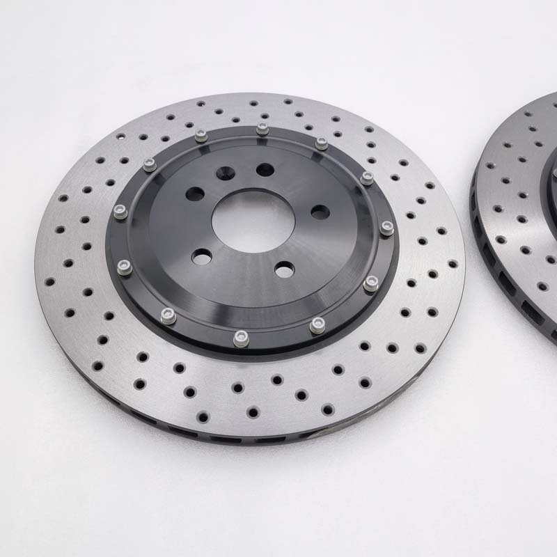 Jekit Rear Brake Disc 355*22mm Hole Iron & Steel Material for Audi S6 C7 Compatible Toyota Honda Camry Accord Chrysler X3 Models
