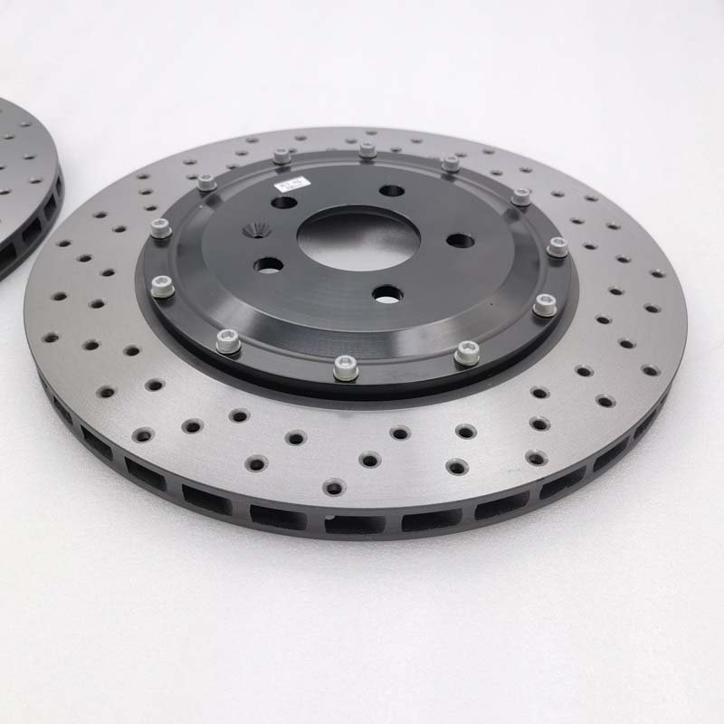 Jekit Rear Brake Disc 355*22mm Hole Iron & Steel Material for Audi S6 C7 Compatible Toyota Honda Camry Accord Chrysler X3 Models