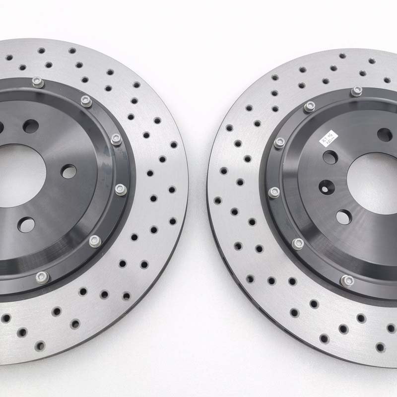 Jekit Rear Brake Disc 355*22mm Hole Iron & Steel Material for Audi S6 C7 Compatible Toyota Honda Camry Accord Chrysler X3 Models