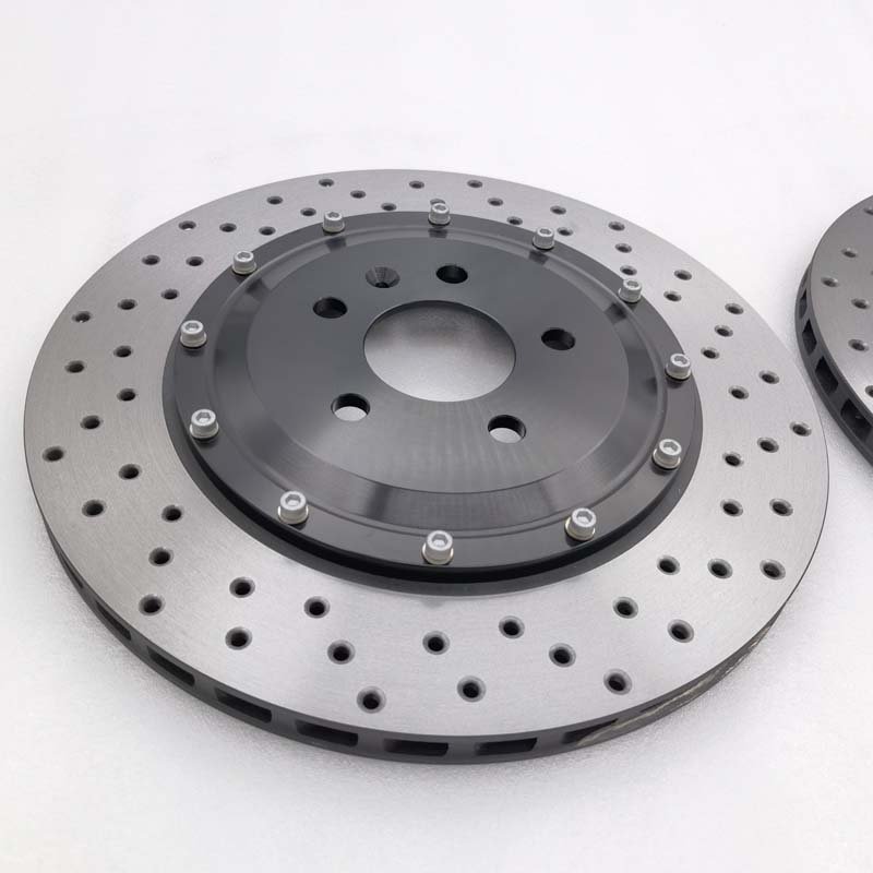 Jekit Rear Brake Disc 355*22mm Hole Iron & Steel Material for Audi S6 C7 Compatible Toyota Honda Camry Accord Chrysler X3 Models