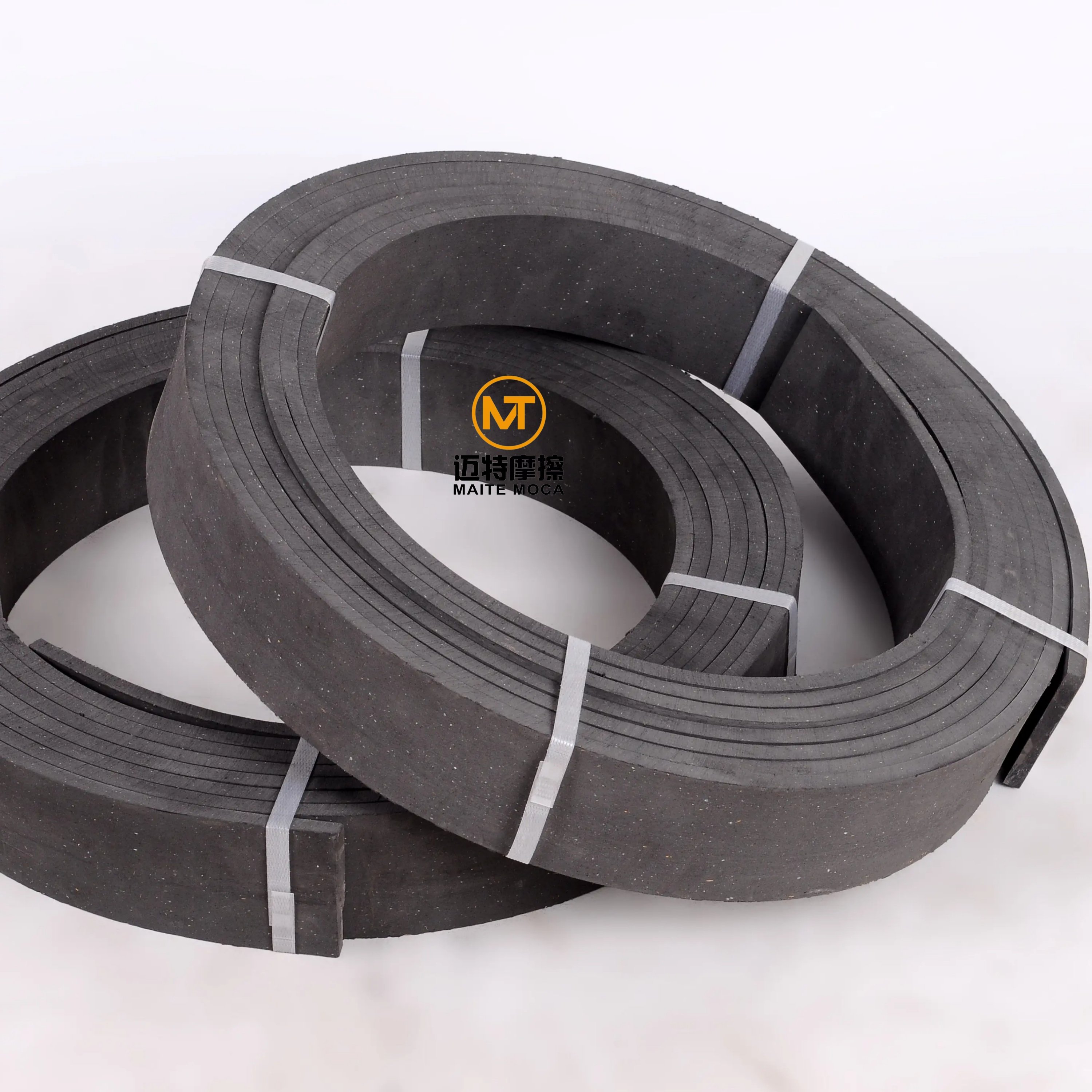 6mm Black Color Asbestos Rubber Flexible Brake Roll Linings Rubber Based Molded Roll Brake Linings