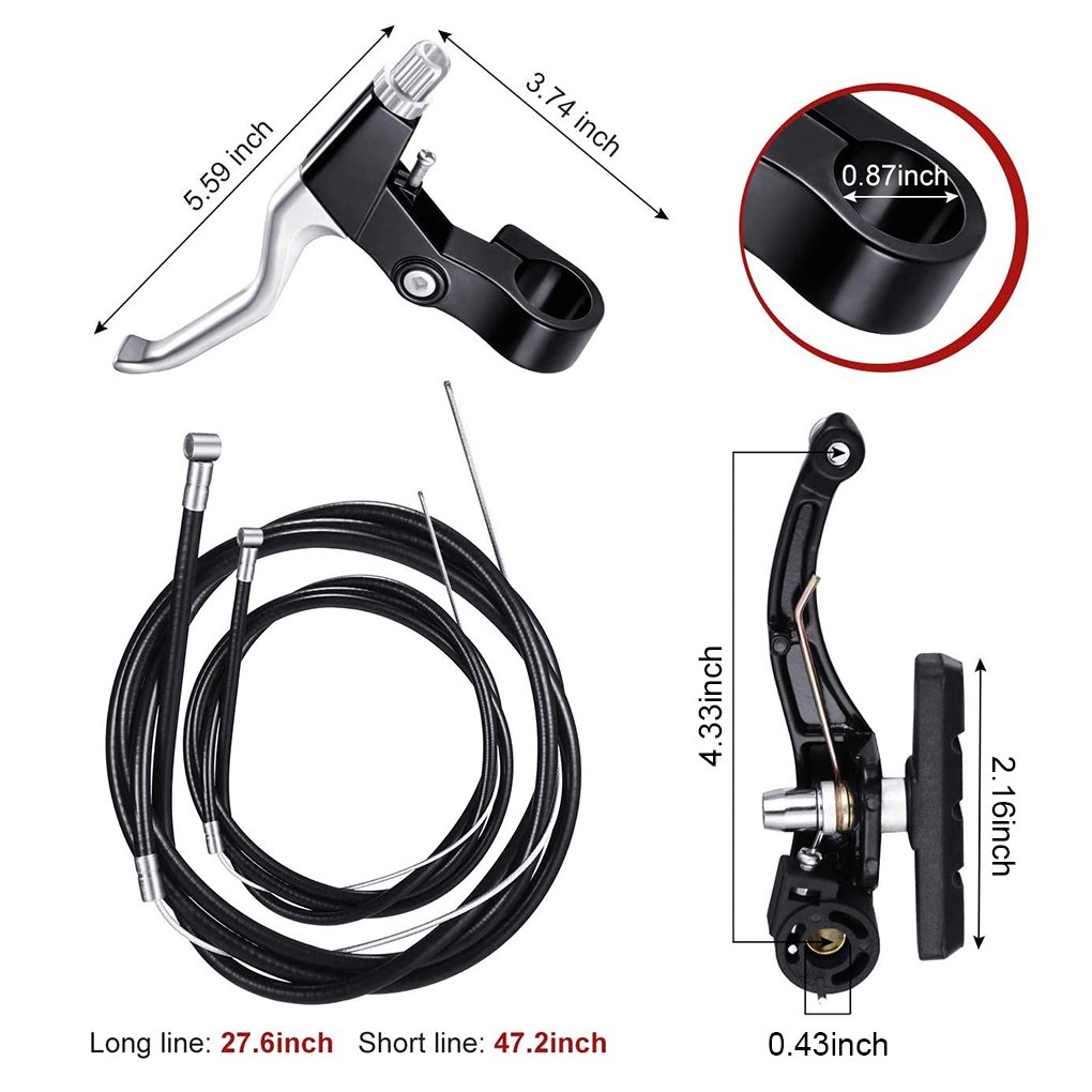 6 Pieces/Kit Outdoor Activity Replacement Part Portable Detachable Removable Adjustable Alloy Mountain Bicycle V Brake