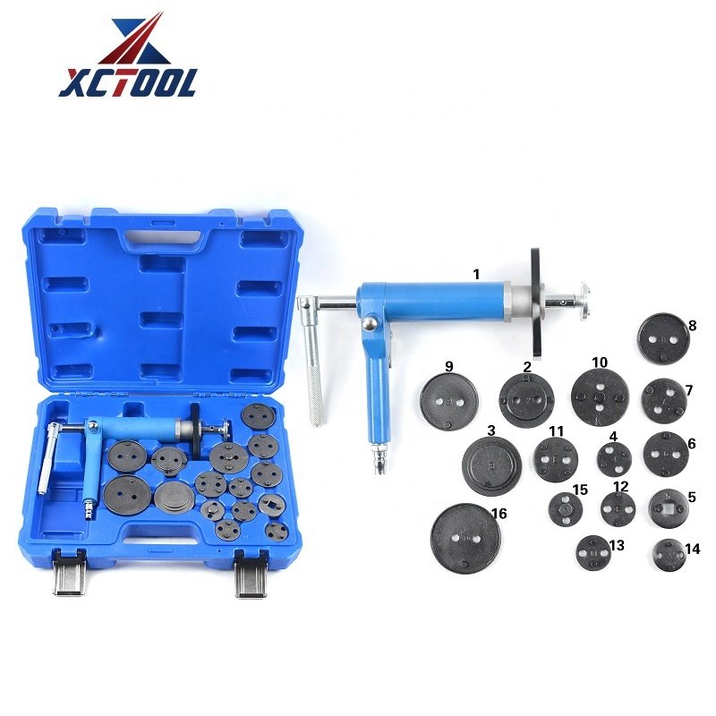 XCTOOL Pneumatic Brake Calliper Wind Back Tool Set Air Rear Disc Brake Caliper Wind Back Service Tool Sets