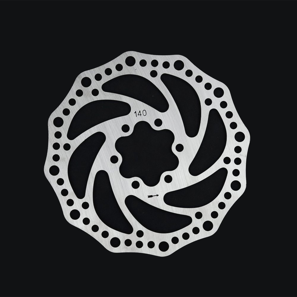 PUSAI Brake Rotor 140MM 160MM 180MM 203M Mountain Bicycle Hydraulic Disc Brake Rotors with 6 Bolts for Resin Pad Bike Parts